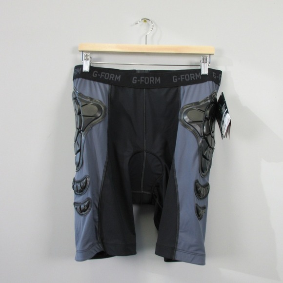 G-Form Pro-X Spark Run Bike Compression Shorts Men XL Gray Padded Cycling 334 - Picture 1 of 11